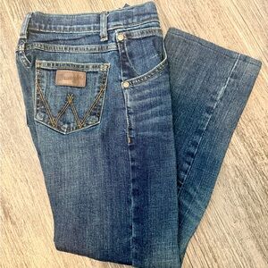 Wrangler boys Blue Boot Cut Denim Jeans